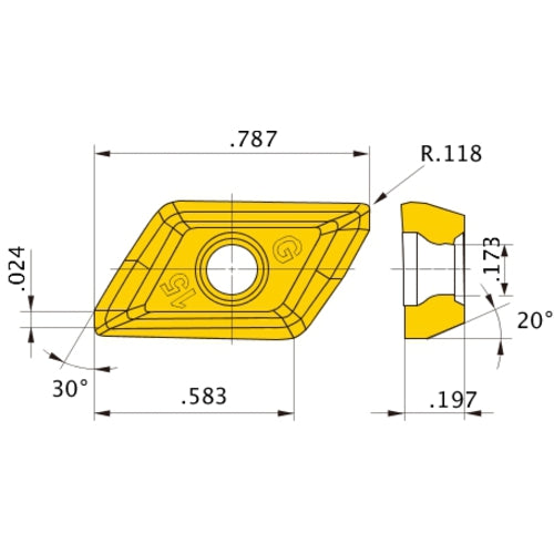 XDGT1550PDER-G30 VP15TF INSERT