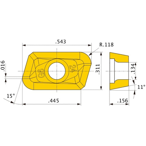 XPGT13T3PDER-G75 VP15TF INSERT