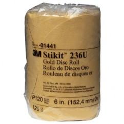 6 - P120 Grit - 236U Disc Roll - Americas Industrial Supply