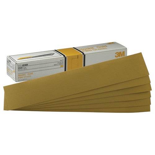‎3M Hookit Gold Sheet 02472 P150 2-3/4″ × 16″ - Americas Industrial Supply