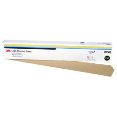 3M Gold Abrasive Sheet 02568 P180 grade 2 3/4″ × 17 1/2″ 50 sheets per pack - Americas Industrial Supply