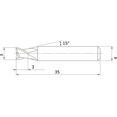 MS2ESD0300L35S04 CARBIDE ENDMILL