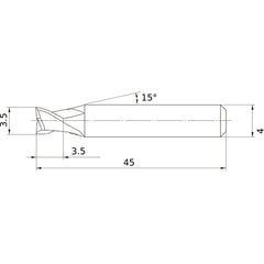 MS2ESD0350L45S04 CARBIDE ENDMILL