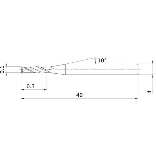 MS2JSD0010 CARBIDE ENDMILL