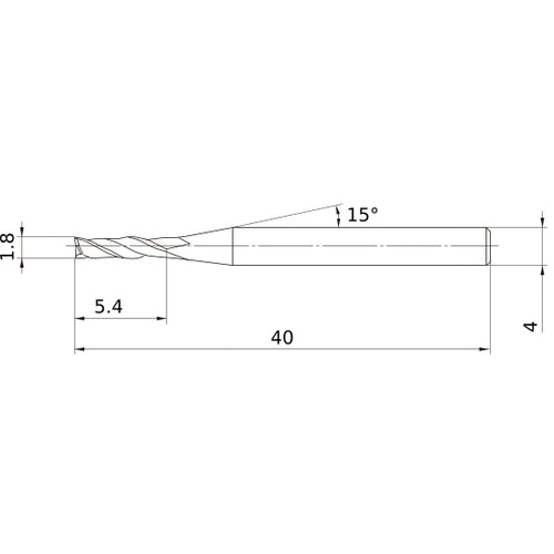 MS2JSD0180 CARBIDE ENDMILL