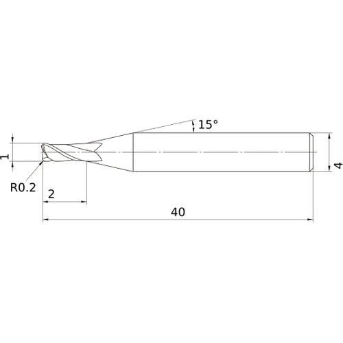 MS2MRBD0100R020 CARBIDE ENDMILL