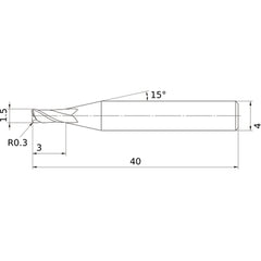 MS2MRBD0150R030 CARBIDE ENDMILL