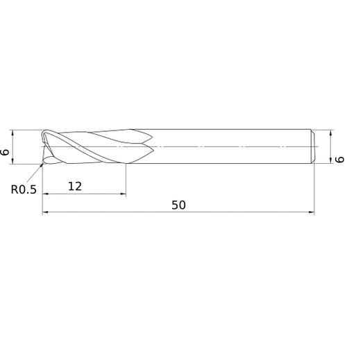 MS2MRBD0600R050 CARBIDE ENDMILL