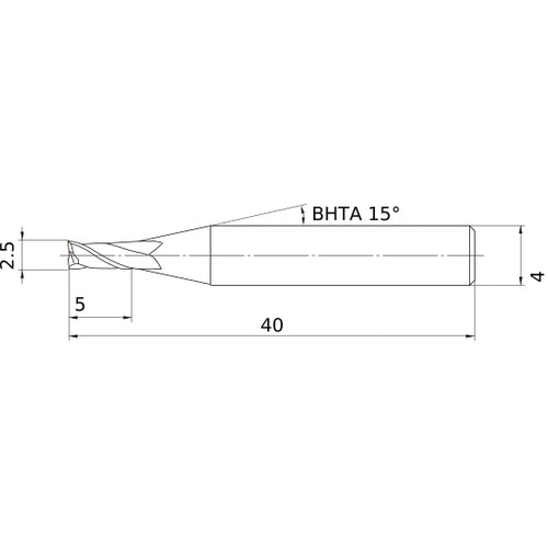 MS2MSD0250 CARBIDE ENDMILL