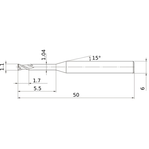 MS2XL6D0110N055 CARBIDE ENDMILL