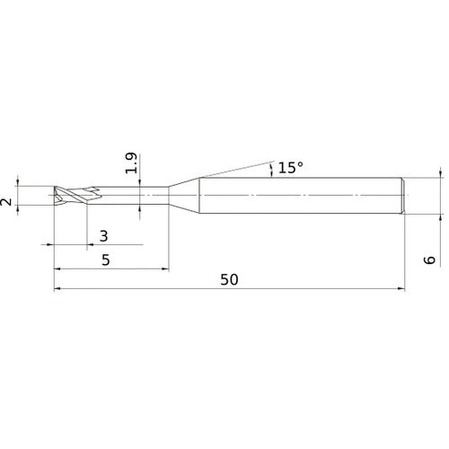 MS2XL6D0200N050 CARBIDE ENDMILL