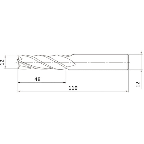MS4JCD1200 CARBIDE ENDMILL