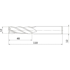 MS4JCD1200 CARBIDE ENDMILL