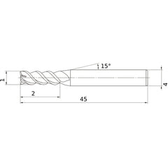MSMHZDD0100 ENDMILL