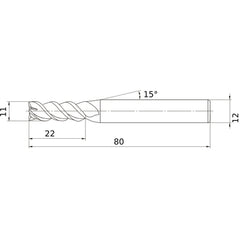 MSMHZDD1100 CARBIDE ENDMILL
