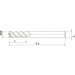 MSMHZDD15/32 CARBIDE ENDMILL