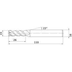 MSMHZDD1500 CARBIDE ENDMILL