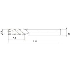 MSMHZDD1600 CARBIDE ENDMILL