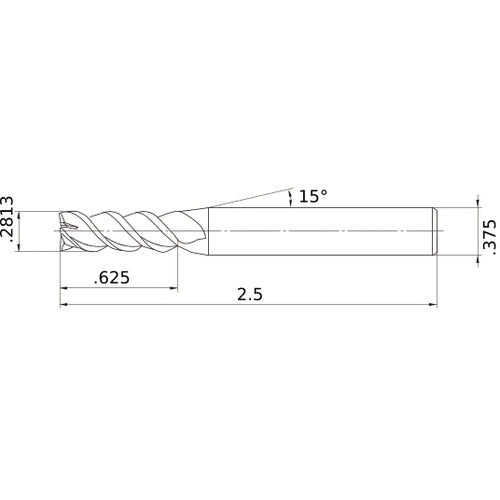 MSMHZDD9/32 CARBIDE ENDMILL
