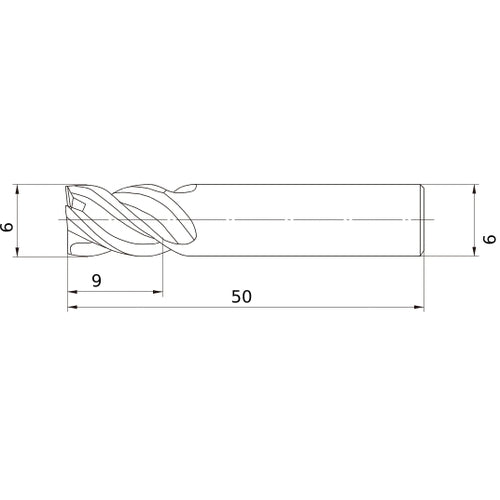 MSSHDD0600 CARBIDE ENDMILL