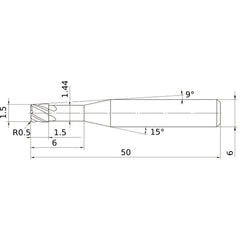 VCPSRBD0150N06R05 CARBIDE ENDMILL