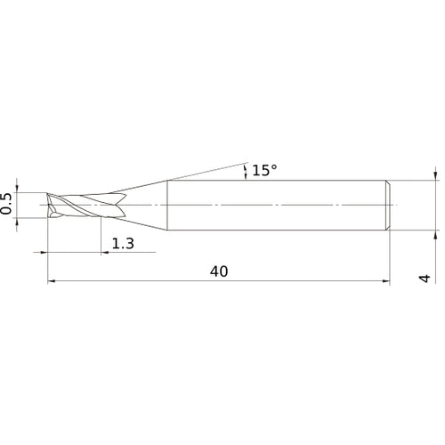 VF2MVD0050 SOLID CARBIDE EM