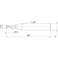 VF2MVD0250 SOLID CARBIDE EM