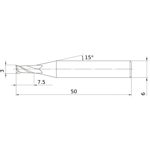 VF2MVD0300 SOLID CARBIDE EM