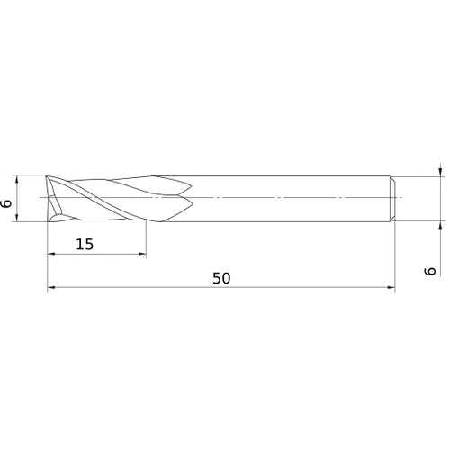VF2MVD0600 SOLID CARBIDE EM