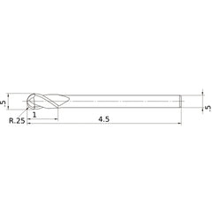 VF2SBD1/2 CARBIDE ENDMILL
