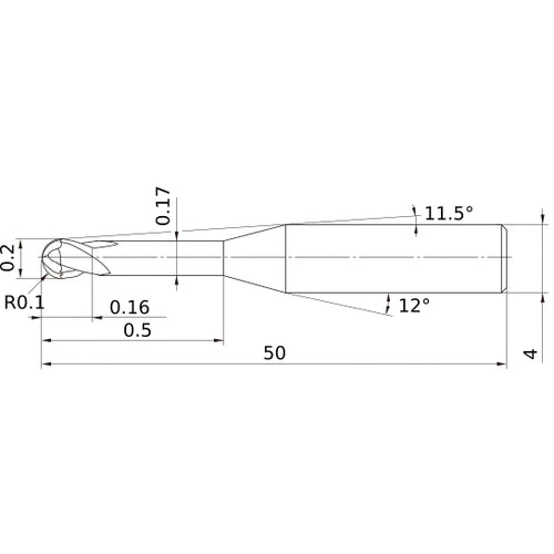VF2XLBR0010N005S04 SOLID CARB EM