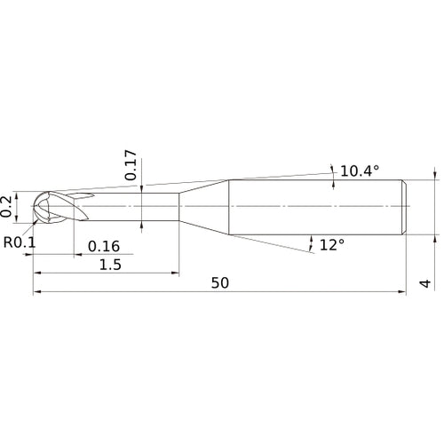 VF2XLBR0010N015S04 SOLID CARB EM