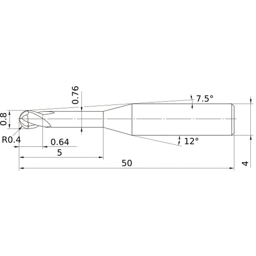 VF2XLBR0040N050S04 SOLID CARB EM
