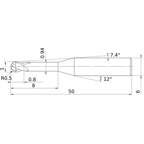 VF2XLBR0050N080S06 SOLID CARB EM