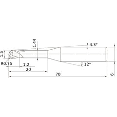 VF2XLBR0075N200S06 SOLID CARB EM