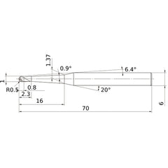 VF3XBR0050T0054L016 SOLID CARB EM