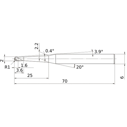 VF3XBR0100T0024L025 SOLID CARB EM