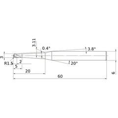 VF3XBR0150T0024L020 SOLID CARB EM