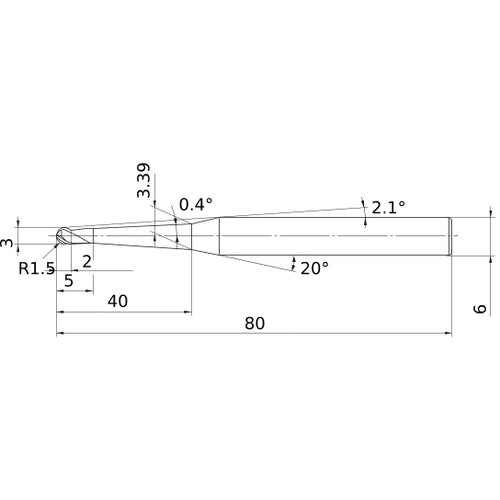 VF3XBR0150T0024L040 SOLID CARB EM