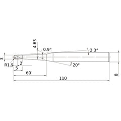VF3XBR0150T0054L060 SOLID CARB EM