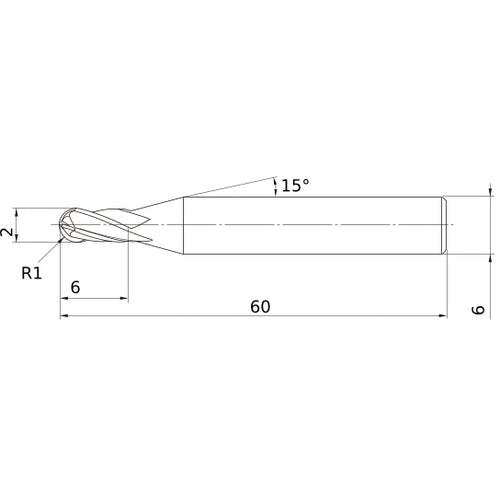 VF4MBR0100 SOLID CARBIDE EM