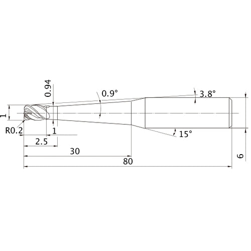 VFHVRBD010R02N030T09 SOLID CARB EM