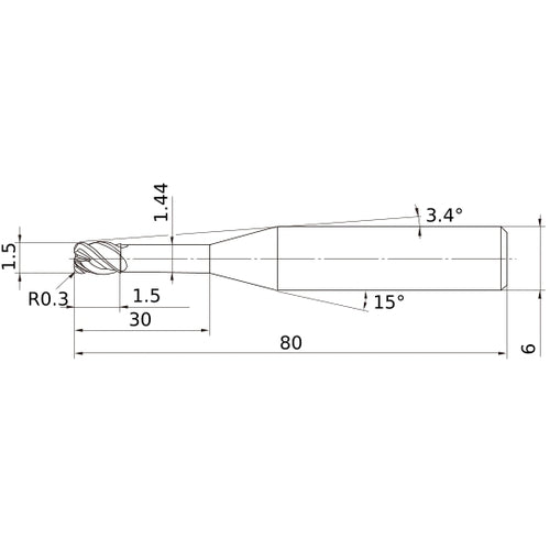 VFHVRBD0150R03N030 SOLID CARB EM