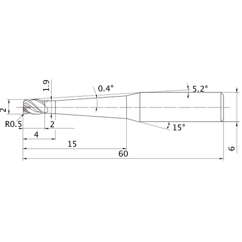 VFHVRBD020R05N015T04 SOLID CARB EM