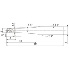 VFHVRBD030R08N030T09 CARBIDE ENDMIL