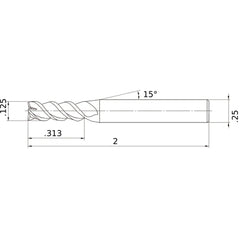 VQMHZVD1/8 CARBIDE ENDMILL