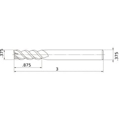 VQMHZVD3/8 CARBIDE ENDMILL