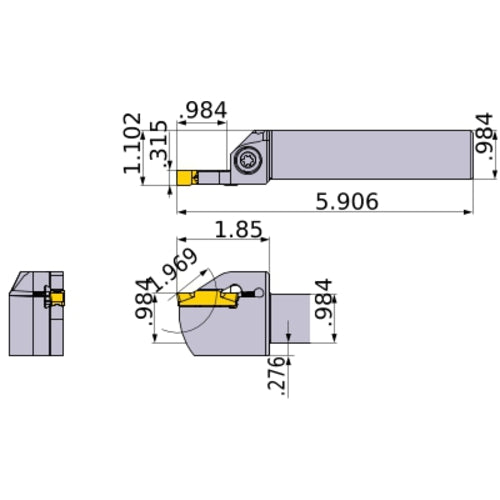 GYPL2525M00-K25 TURNING HOLDER