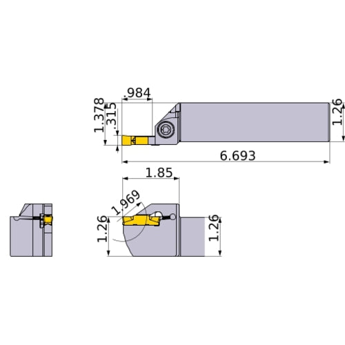 GYPL3232P00-K25 TURNING HOLDER