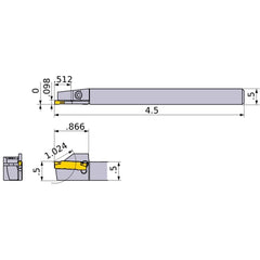 GYSLUS08B00-E13 TURNING HOLDER